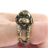 Cute Brass Adjustable Mouse Ring