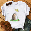 Cute Hedgehog Shirts Funny T Shirts Women Clothes