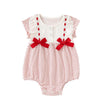 0 18M Newborn Baby Girls Rompers Sleeveless Dot Cotton Jumpsuits