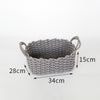 1/2pc Hand Woven Thick Cotton Rope Storage Baskets Nordic Large