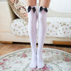 1 Pair Women White Stockings Overknee Winter White Stocking Thigh High