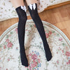 1 Pair Women White Stockings Overknee Winter White Stocking Thigh High