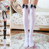 1 Pair Women White Stockings Overknee Winter White Stocking Thigh High