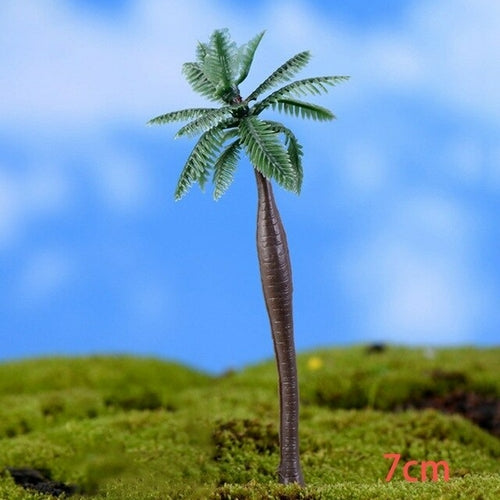 1 Pcs Mini Small Tree Garden Ornament Miniature Resin Tree Figurine