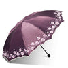 106cm big Sun Umbrella Rain Women Flower Folding Double Parasol Girl