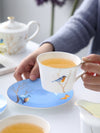 11 piece Blue Bird Ceramic English afternoon Tea Set