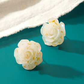 Flower Design Stud Earrings