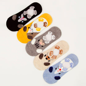 5pairs Cartoon Animal Pattern Socks