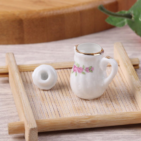 15Pcs 1:12 Scale Dish/Pot/Kettle European style Dollhouse Furniture