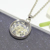 1PC 25MM Glass Locket Real Lace Dry Flower necklace,natural history