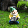 1Pcs Fairy Garden Tiny Gnomes Statue Mini Fairy Elves Miniature Resin