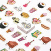 1pack Kawaii Cafe Notebook Stickers Cartoon Lovely Fashion Theme