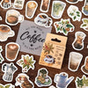 1pack Kawaii Cafe Notebook Stickers Cartoon Lovely Fashion Theme