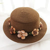 2019 Parent child Summer New Women's Sun Hat Bucket cap beige lace