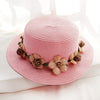 2019 Parent child Summer New Women's Sun Hat Bucket cap beige lace