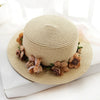 2019 Parent child Summer New Women's Sun Hat Bucket cap beige lace