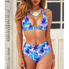 2019 Sexy High Waist Dot Print Bikini swimwear Women Halter Push Up