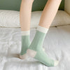 2020 Autumn Winter Women Socks Creative Plaid Pattern Cotton Japanese