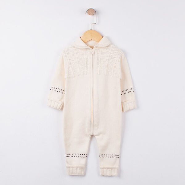 Soft White Newborn Romper