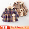 2020 Fall Newborn Baby Girl Dress Clothes Toddler Girls Princess Plaid