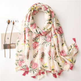 Flower Print Shawls and Wraps