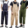 Men Bib Pants Solid Color Casual Jumpsuits Streetwear Joggers