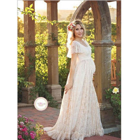 2020 Plus Size 4XL Summer Lace Maternity Pregnancy Dresses Women