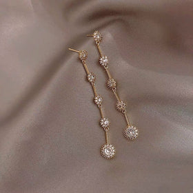 2020 South Korea New Fashion Classic Exquisite Simple Long Earrings