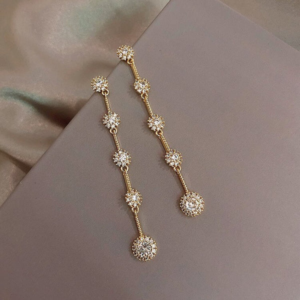 2020 South Korea New Fashion Classic Exquisite Simple Long Earrings