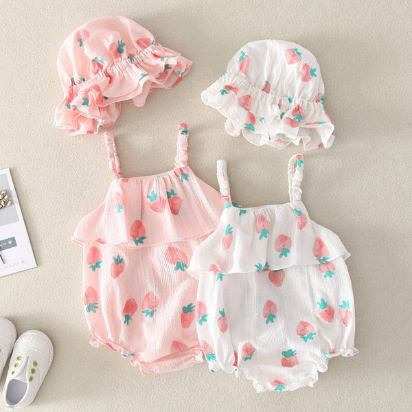 2020 Summer Baby Girl Rompers Newborn Baby Clothes Toddler Printed