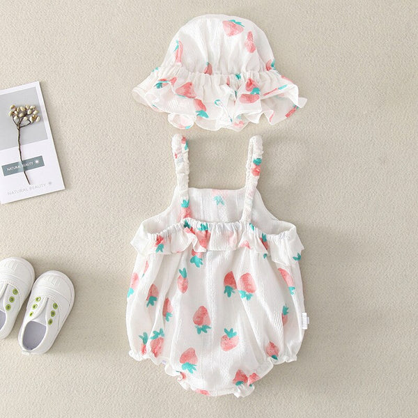 2020 Summer Baby Girl Rompers Newborn Baby Clothes Toddler Printed