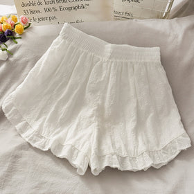 Cute Frilled Cotton Shorts