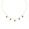 2020 Summer Hot Cute Korean Fashion Jewelry 18k Gold Plated Cherry