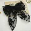 2020 Summer Vacation Lace Hair Clip Black White Bow Knot Hair