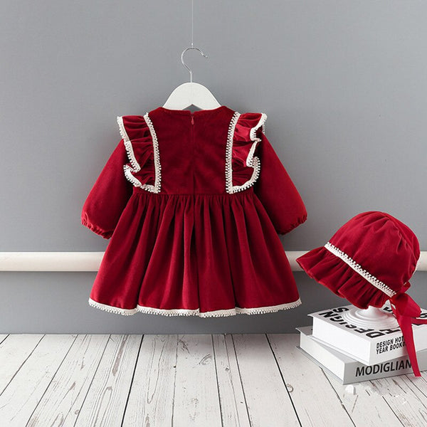 2020 Winter Baby Girls Clothes Set Toddler Dresses for Girls Thick