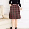 2021 Autumn New Arrival Plaid Woolen Skirt Korean High Waist A line