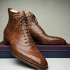 New Men's PU Lace Up Formal Business Shoes Flat Bottomed