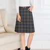 2021 Autumn & Winter New Arrival High waist Woolen Plaid Skirt Women