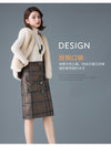 2021 Autumn&Winter New Arrival Plaid Korean High Waist Skirt Women