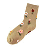 2021 Korean American Retro Rose Autumn Winter Cotton Casual Socks Warm