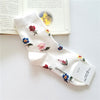 2021 Korean American Retro Rose Autumn Winter Cotton Casual Socks Warm