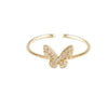 2021 Korean New Style Exquisite Fashion Simple Butterfly Ring