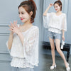 2021 Lace Summer Ladies Blouses Plus Size Blouse Women Batwing Sleeve