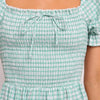 2021 New Arrival Summer Dress Women Short Sleeve Green Fashion Casual