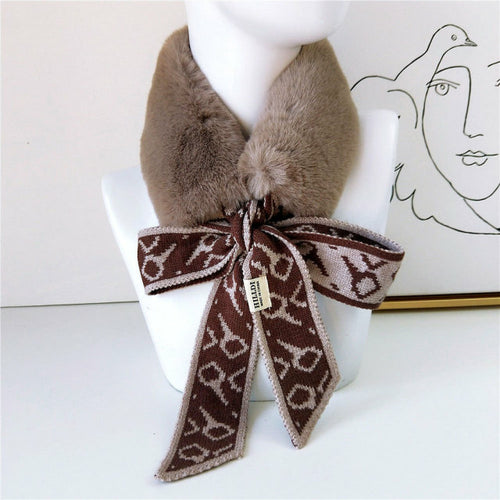 2021 New Autumn Winter Houndstooth Fashion Crochet Knitted Scarf