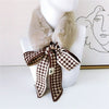 2021 New Autumn Winter Houndstooth Fashion Crochet Knitted Scarf