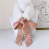 2021 New Autumn Winter Houndstooth Fashion Crochet Knitted Scarf