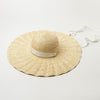 Large Brim Ribbon Straw Hat