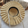 Large Brim Ribbon Straw Hat