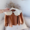 Girls Ruffles Collar Blouses